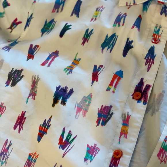 Large Robert Graham Collared Print Short-sleeved Button down - Picture 6 of 6